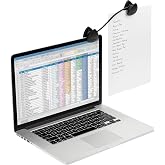 Kensington Flex Clip copyholder (K62081BF) | Typing stand copyholder, clips to laptops and monitors, compact 9-3/4 in wide design
