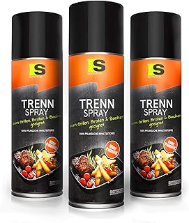 3 x 400ml Spraytive BBQ Trennspray - Zum Grillen, Braten & Backen - Backtrennspray, Trennfett, Antihaftspray für Weber Grills, Tefal, Plancha Grills, Sandwich Maker