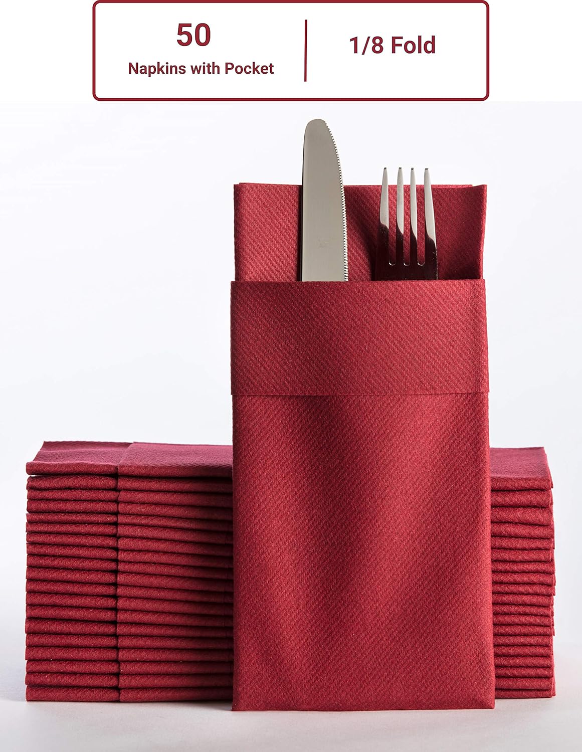 Best Burgundy Table Paper Napkins Set Wedding