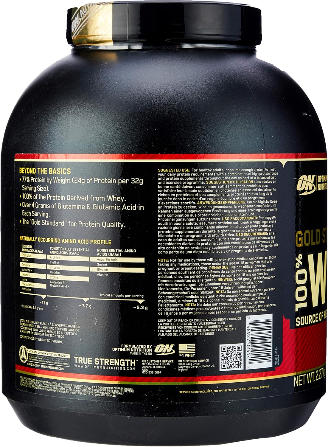 Optimum Nutrition 100% Whey Gold Standard (5lbs) Extreme Milk Chocolate, 1 Units, 2.27 kg (Pack of 1) - Image 3