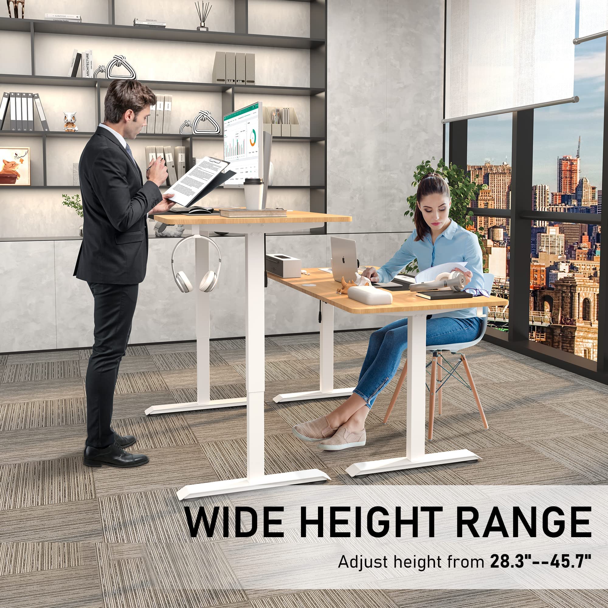 Mua Monomi Electric Standing Desk, 55 x 28 inches Height Adjustable ...