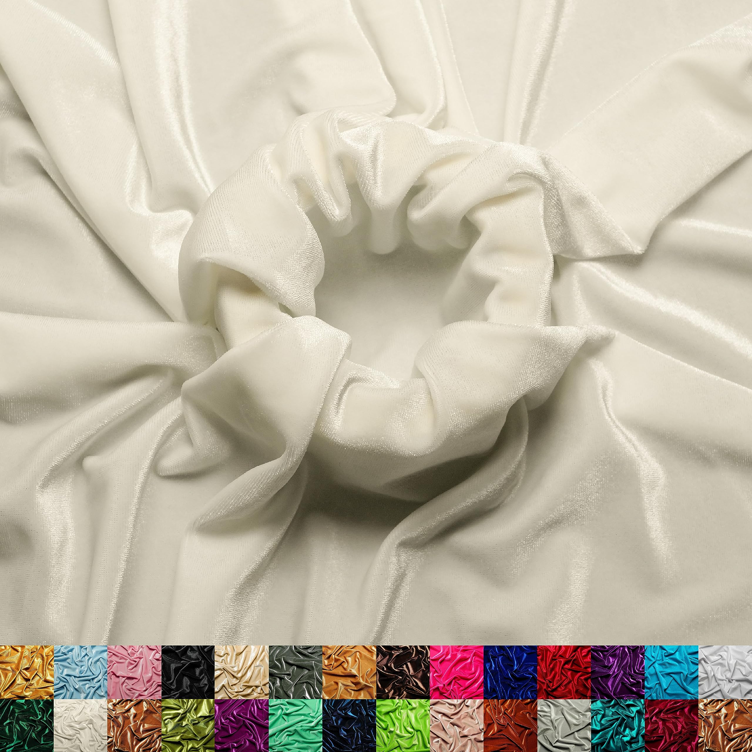 Ice Fabrics Stretch Velvet Fabric by The Yard