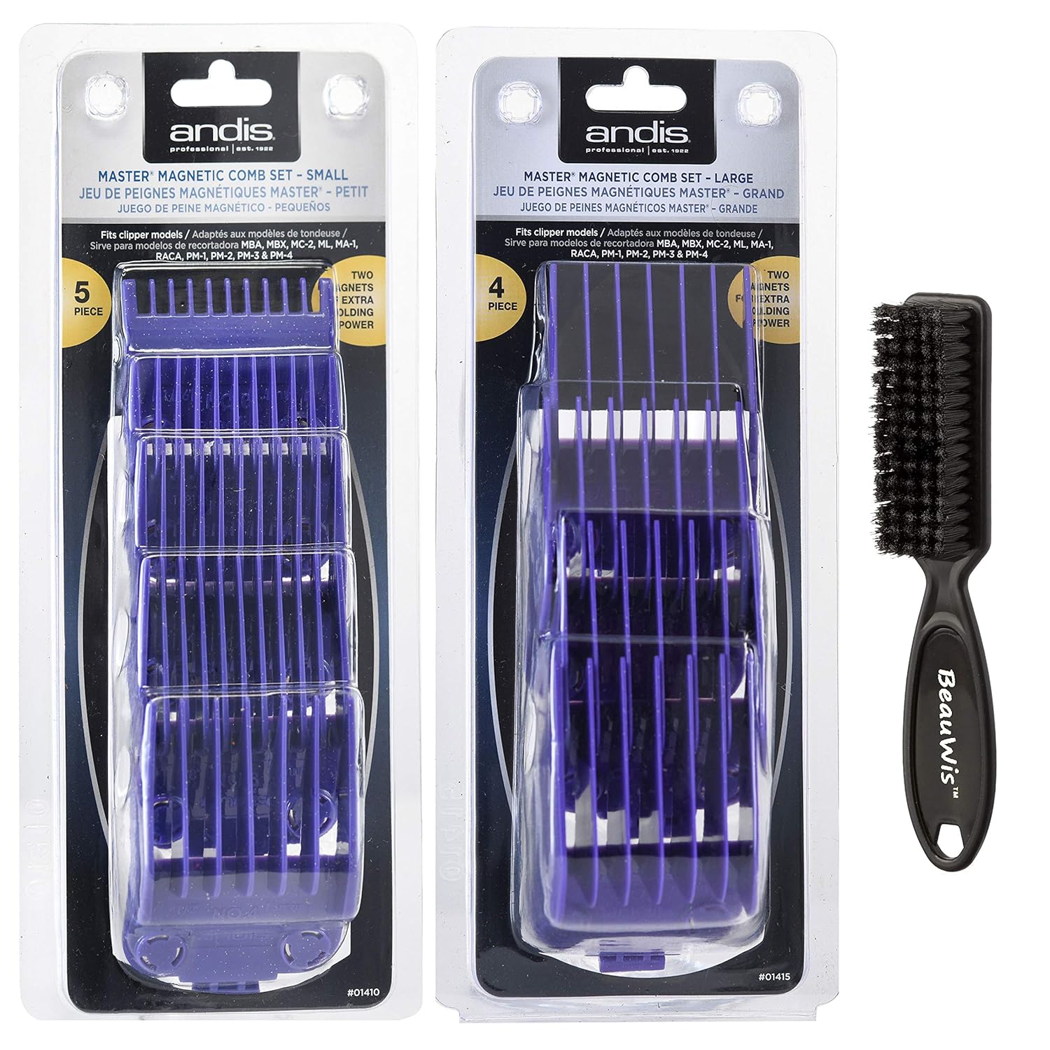 andis master magnetic comb set small 01410