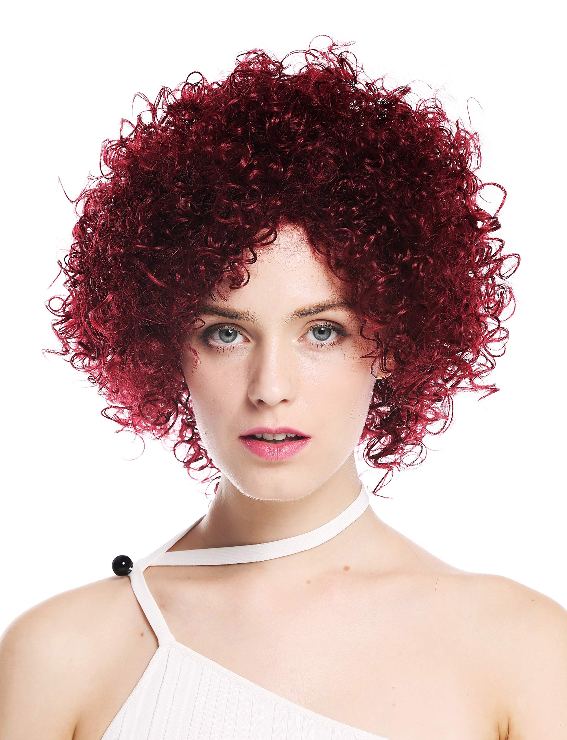 WIG ME UP - VK-11-39 women's quality wig short voluminous frizzy curly curls red signal red