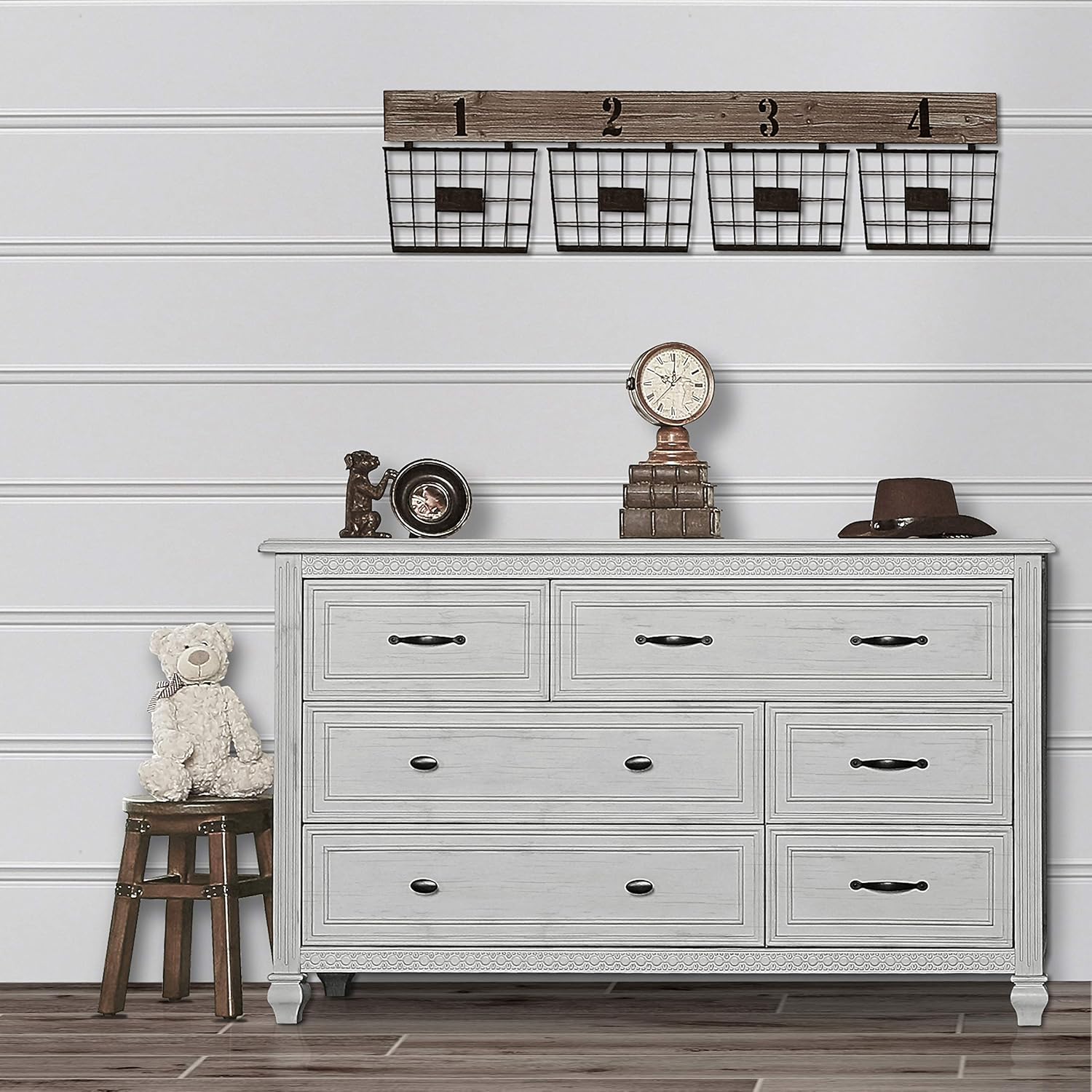 Evolur Madison Double Dresser, Antique Grey Mist : Baby