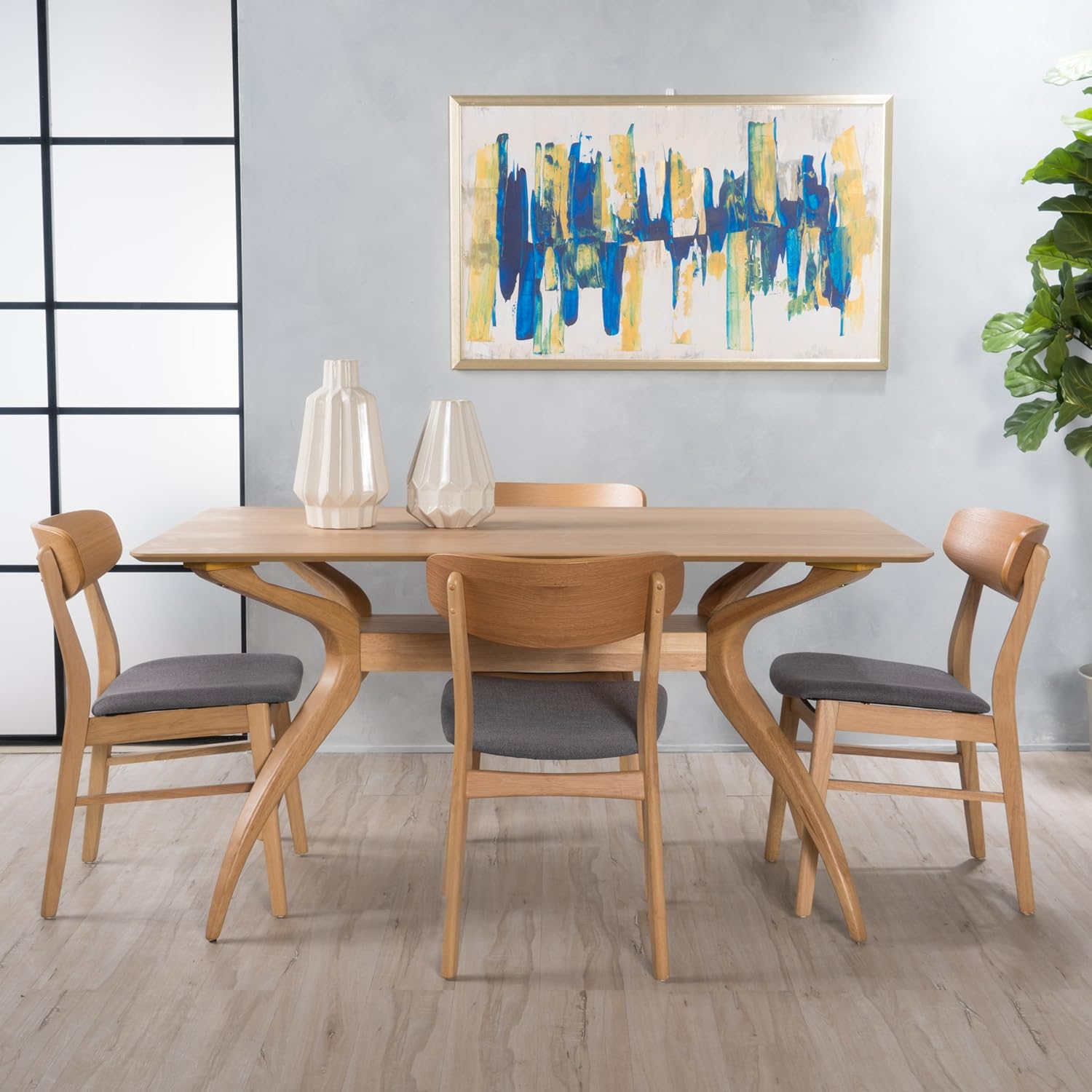 Best mid century modern solid wood dining set
