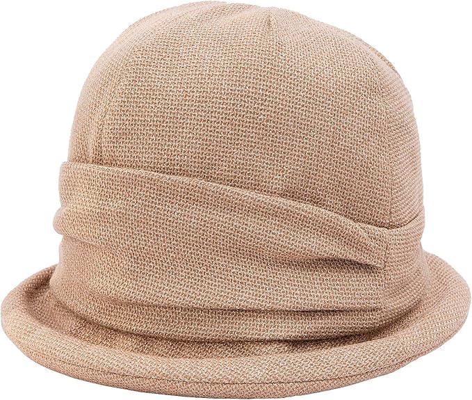 Amazon シンプル肌に優しい綿100 ニット帽子レディースハット秋冬春折りたたみ可能 携帯便利 つば広 取り外すあご紐 防風 保温小顔効果 プレゼント サイズ調節56 60cm ベージュ ニット 通販