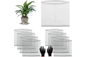 Froidesente 8 Pcs Root Guard Gopher Proof Stainless Wire Steel Baskets, 5 Gallon Gophers Moles Voles Mesh Baskets Protect Plant Roots Tubers Trees Flowers Crops（8 Pcs 5 Gallon）