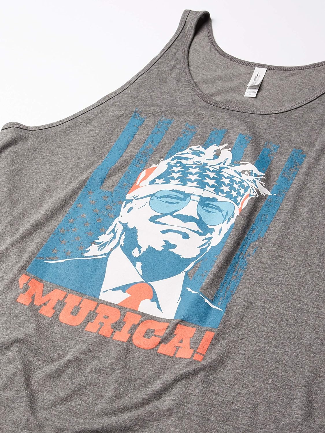 Donald Trump 2020 Tank Murica 4th of July Patriotic American Party USA Singlet: Clothing
