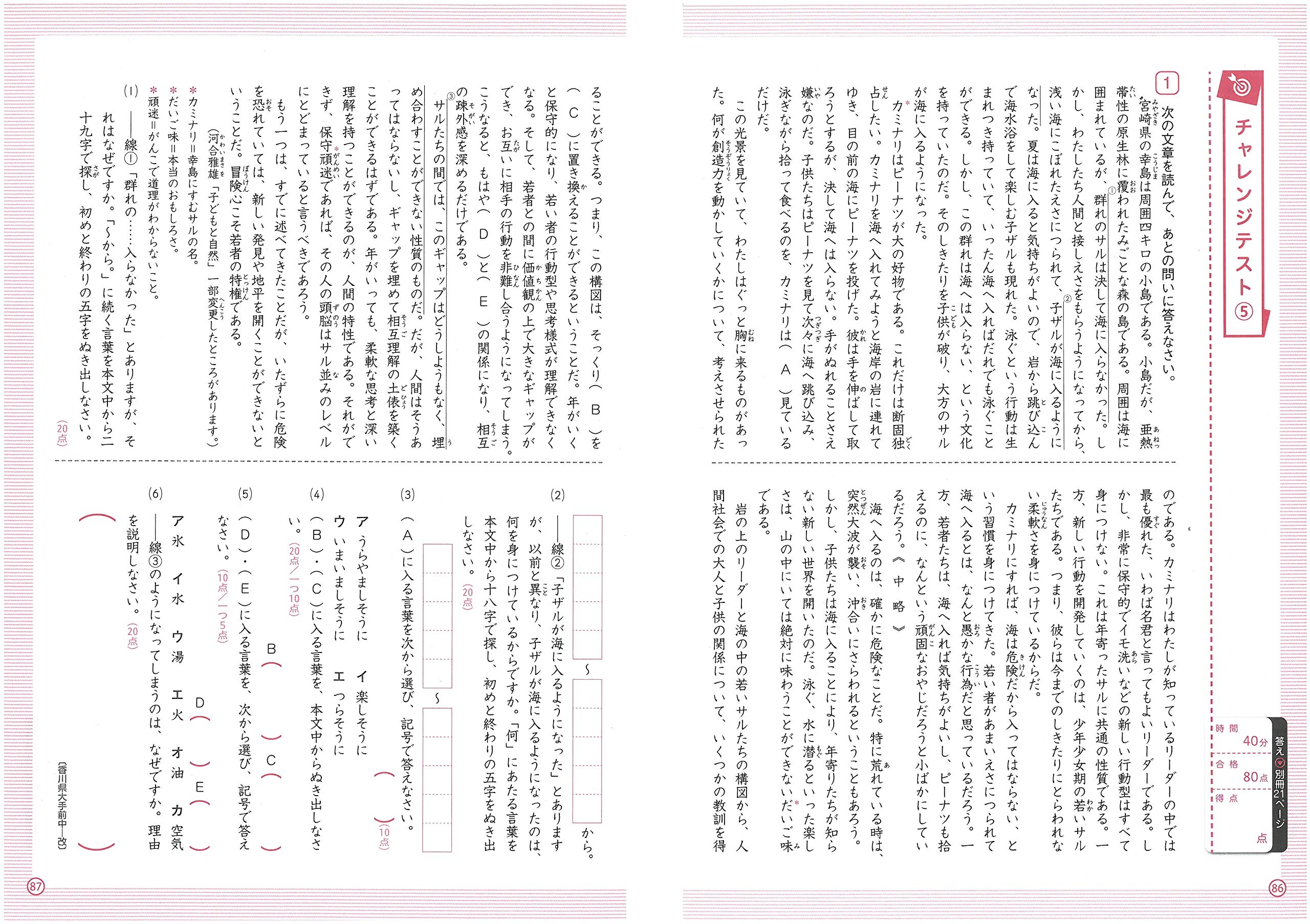 小学6年 ハイクラステスト 読解力 中学入試にむけて トップレベルの力をつける 小学 ハイクラステスト Amazon Com Books