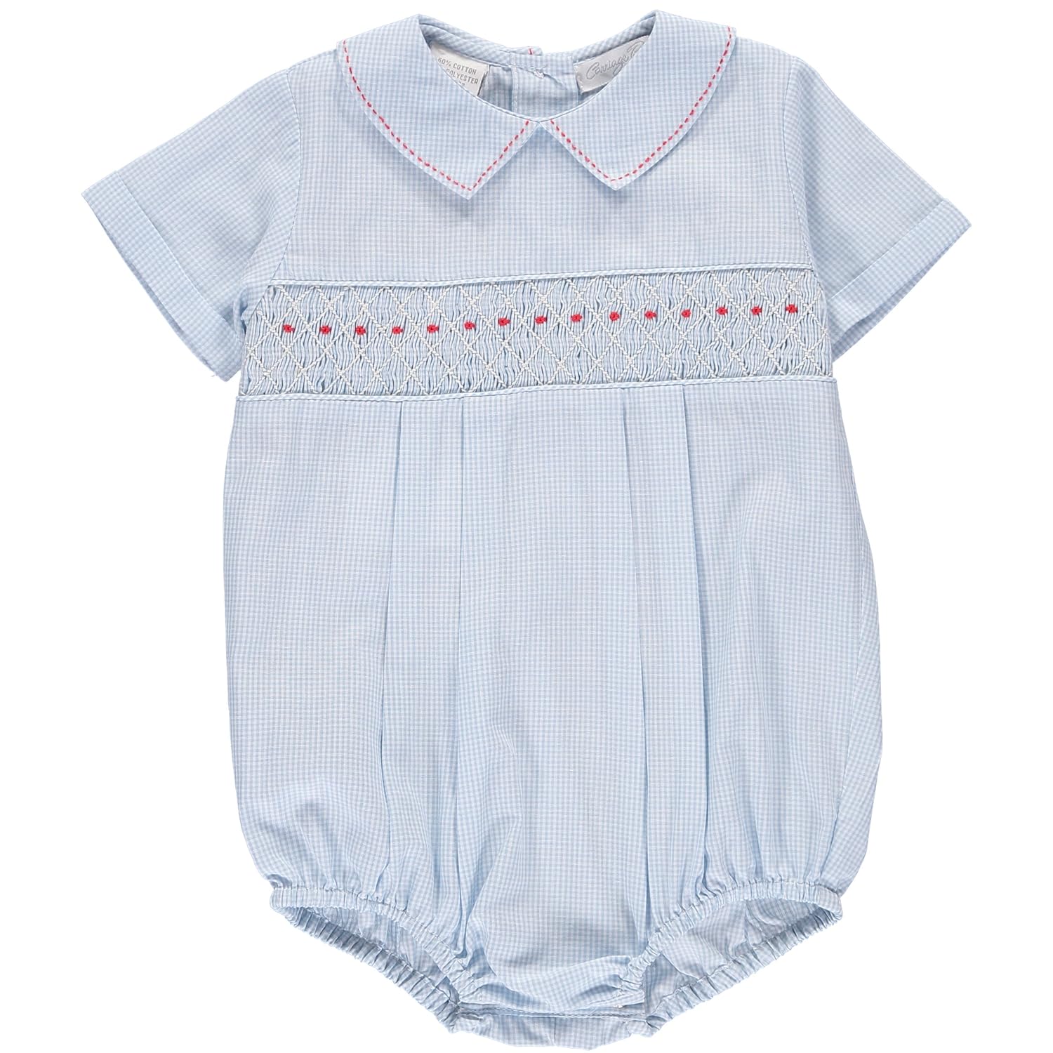 collared romper baby boy