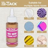 HI-TACK Hi-Tack No-Sew Glue 60ml Quick-Dry Machine Washable Fabric Adhesive view 4