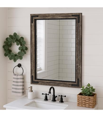 d-bodhi ミラー　鏡　FERUM INDUSTRIAL MIRROR Amazon.com: 24/7 Shop at Home Marico Industrial Wall Mirrors