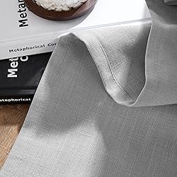 Joydeco Linen Curtains for Living Room,Light
