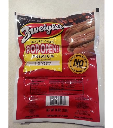 Amazon.com : Zweigles Hots 8 lbs Pop-open Red Hots (8 packs of 6
