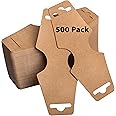 500 PackNecklace & Bracelet Display Cards - Easy & Simple Jewelry Display, Bulk Pack of 500