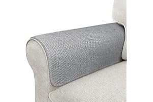 LOVOGEMY Couch Arm Covers, Waterproof Armrest Cover for Sofa, Armchair, Loveseat, Non-Slip Recliner Arm Cover, Sofa Arm Covers, Headrest Covers, Arm Chair Covers Set of 2 (Gray, 24"×20")
