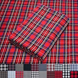 Pico Textiles 25 Yards Bolt Red and Black Tartan