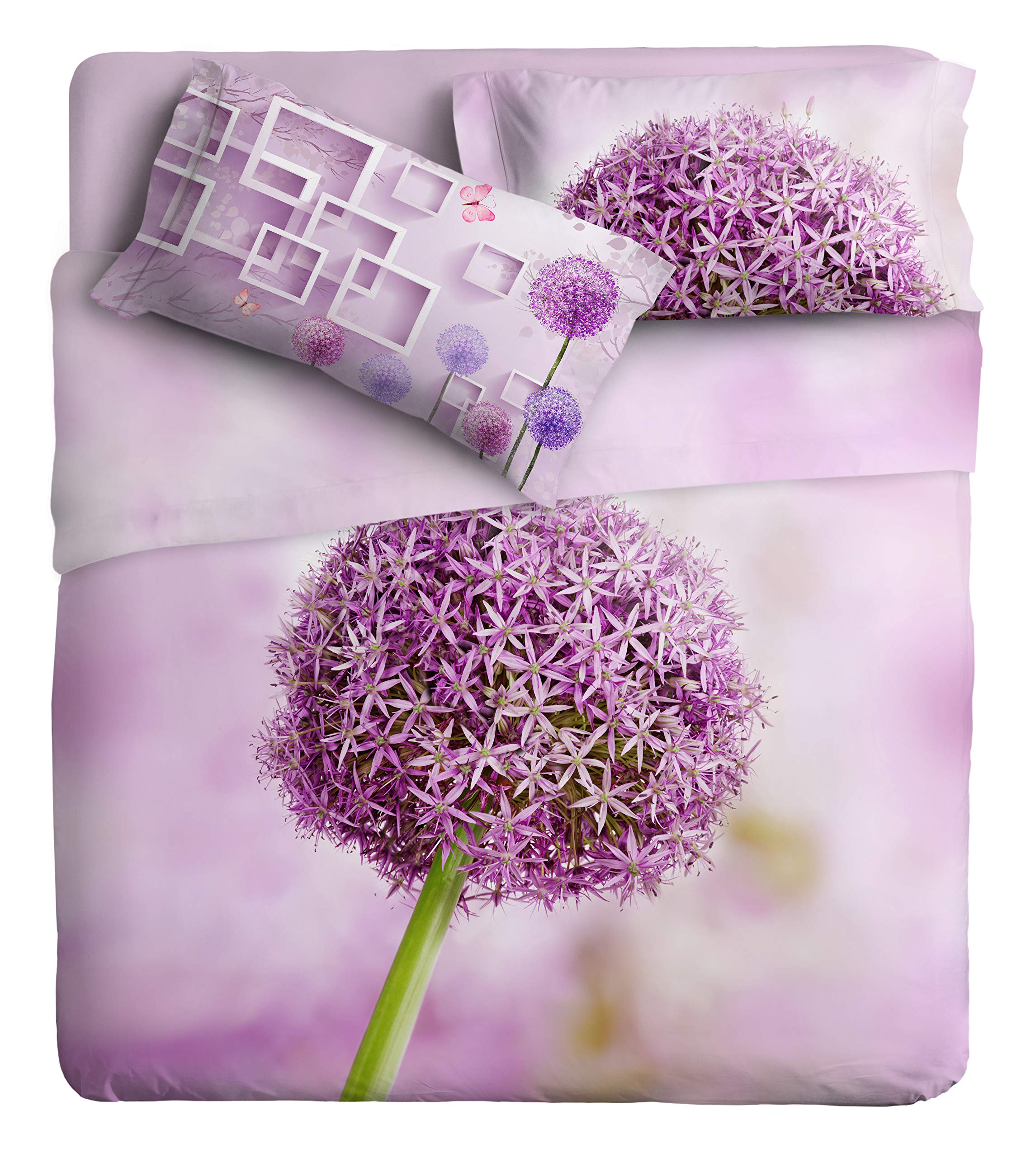 Ipersan Double, Cotton, Purple, 160 x 190 cm
