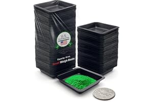 NILEF Black Weigh Boats 10mL | Small Square Anti-Static Weigh Boats with Easy-Pour Corners | Leak-Proof & Spill-Resistant | Disposable Lab Weighing Boats | Pack of 100 (Y201)