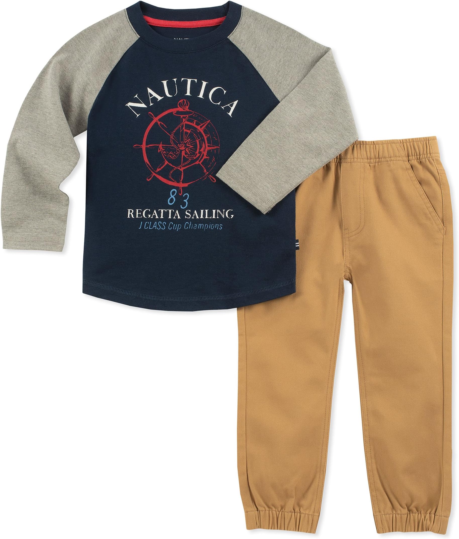 Nautica Baby Boys' 2 Pieces Tee Pants Set