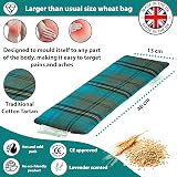 Amazing Health Heat Pack Cotton Tartan Microwave Wheat Bag 46cm Lavender view 2