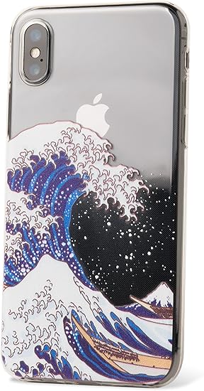 Amazon Co Jp Zukou Iphone X ケース 透明 クリア 和風 和モダン スマホケース 浮世絵 葛飾 北斎 ソフト Tpu ワイヤレス充電対応 家電 カメラ