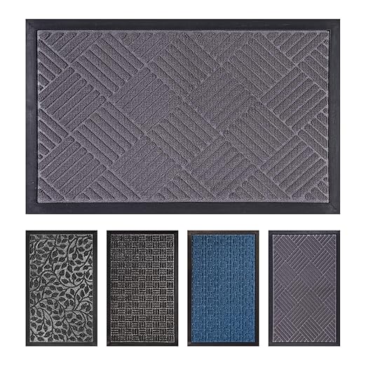Fcsdetail Tappeto Entrata Per Interno Ed Esterno Zerbino Dingresso Antiscivolo Per Una Facile Pulizia Con Base In Gomma Per Porte Anteriori