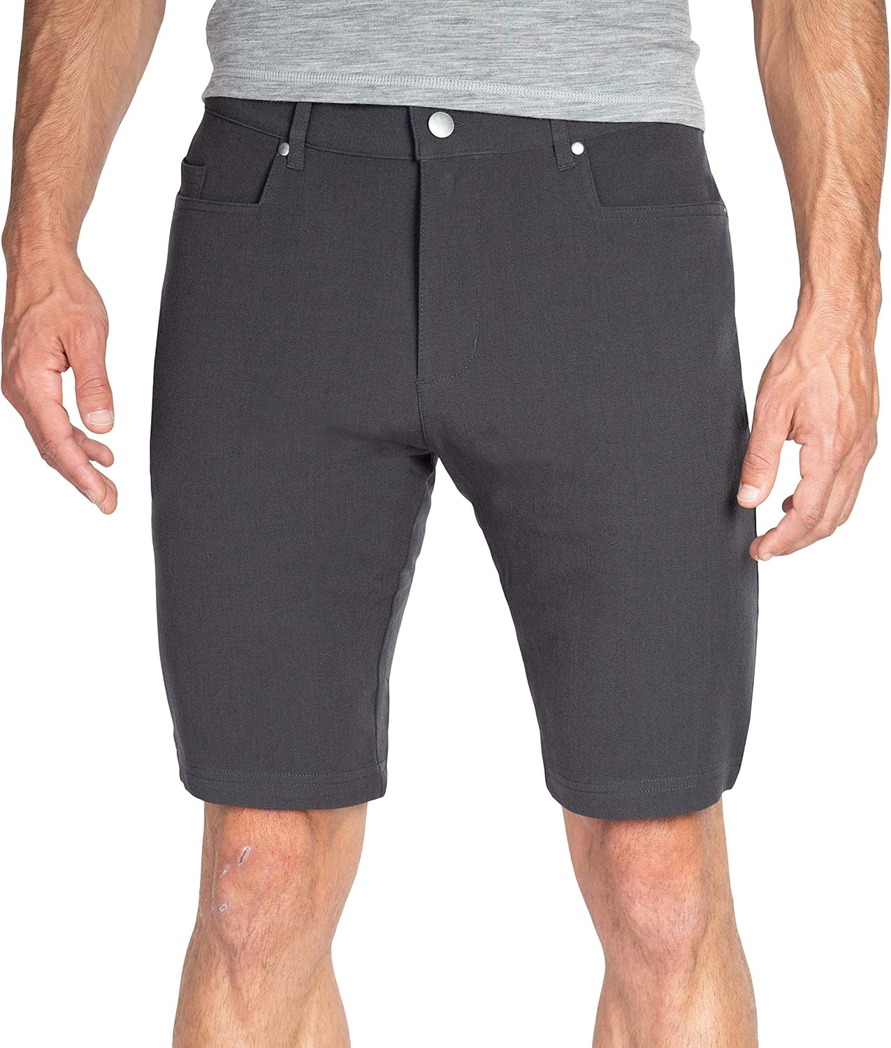 Woolly Clothing Men's Merino Wool Longhaul Shorts at  Men’s Clothing store