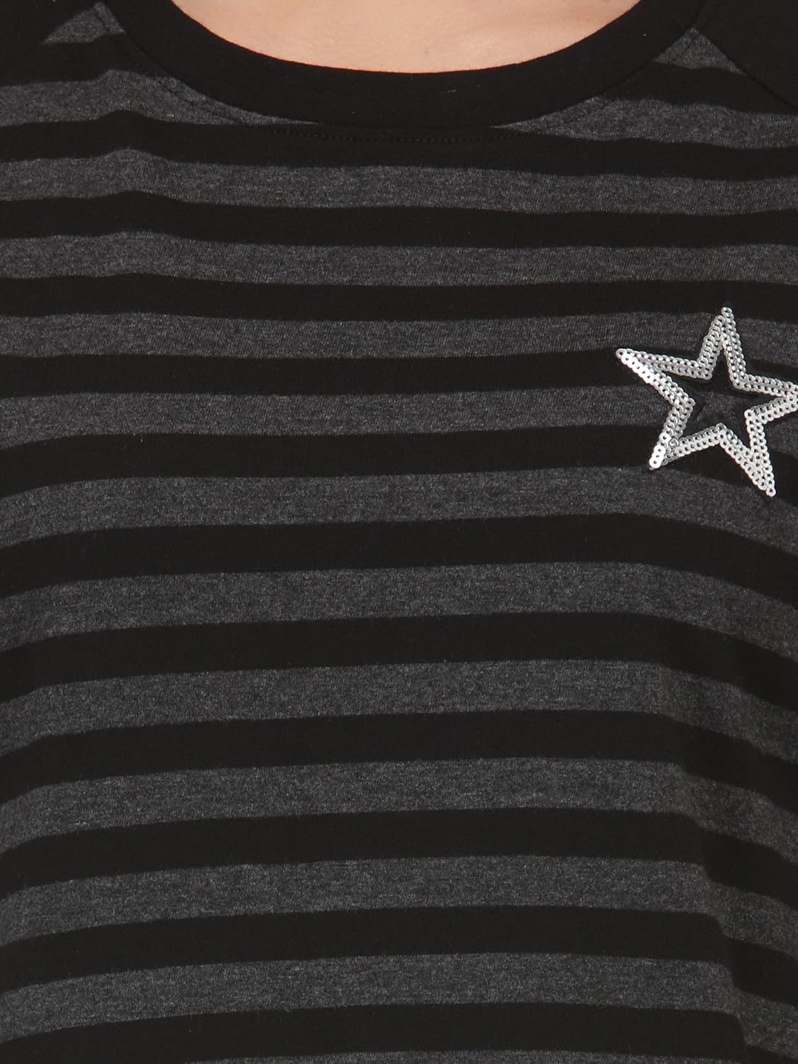 unshackled women's striped t-shirt