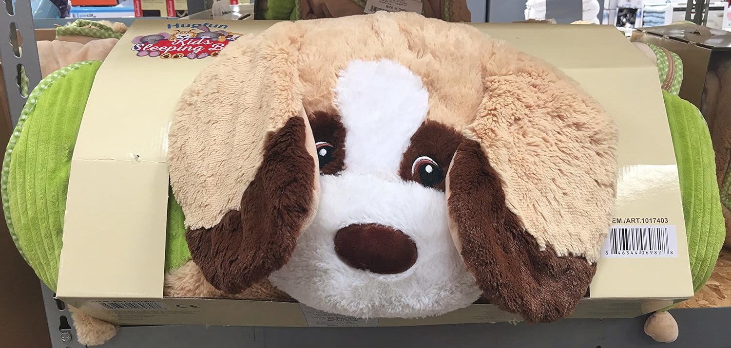 HugFun Kids Sleeping Bag with Character Head (Puppy) by Hugfun Amazon
