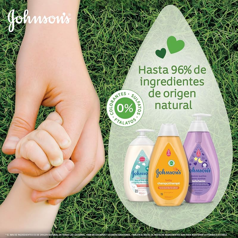 Johnson's CottonTouch Bain pour la peau délicate du nouveau-né, 500 ml