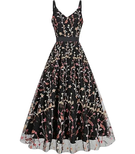 black prom dress with white flowers Vania Women's Floral Embroidered Dresses Short Evening Gown 14 : Clothing, Shoes & Jewelry Strapless Neckline Sleeves Xmas Sweaters Mrs Claus Color:Iridescent Hot Pink Silhouette:A-LINE