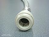 AK 15mm Push Fit x 1/2" BSP Flexible Tap Connector Hose 500mm Stainless Steel view 2