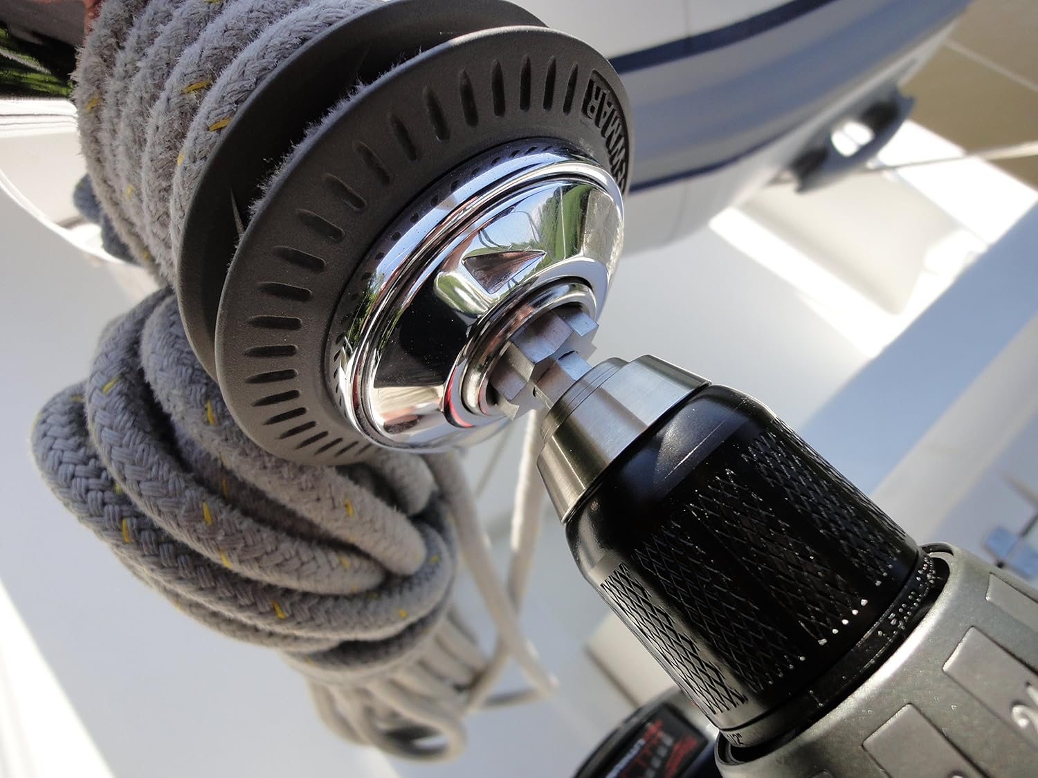 IWI 901010 Stainless Steel Winch Cinch Power Drill Adapter for Self