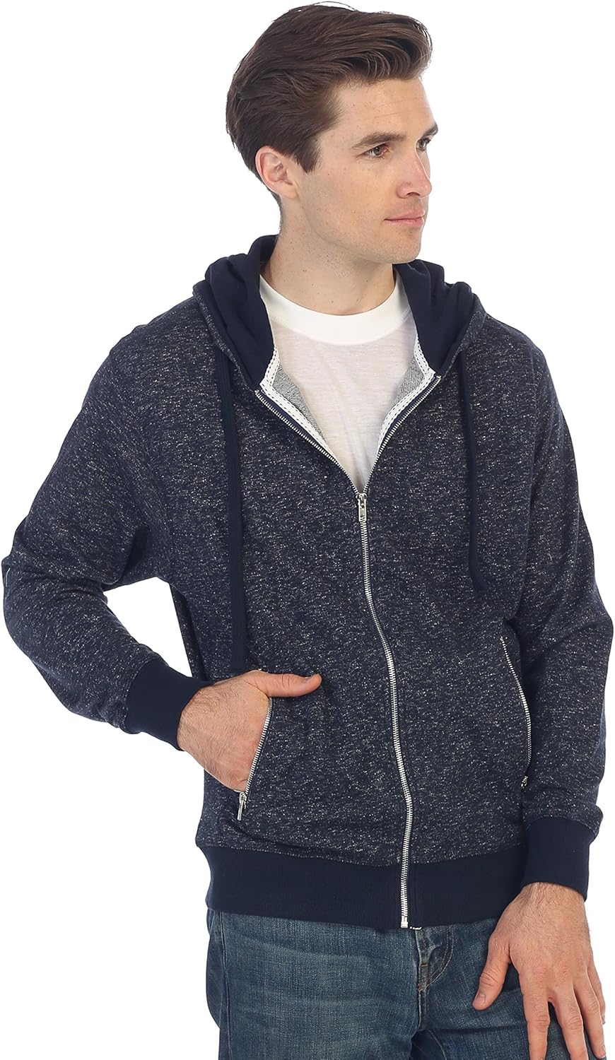 mens zip up hoodie with zipper pockets