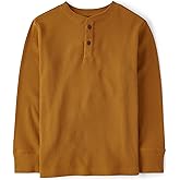 The Children's Place boys Long Sleeve Thermal Henley Shirt