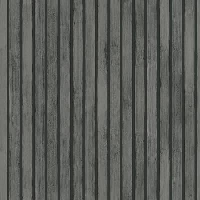 Arthouse Wood Slats Charcoal Grey Wallpaper 1005 x 53cm Paste The Paper