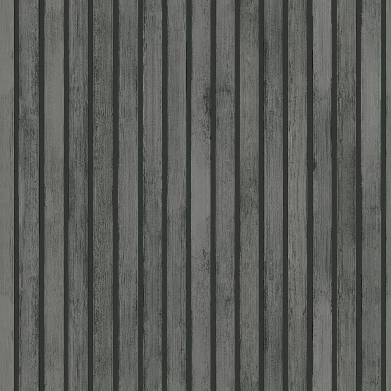 Arthouse Wood Slats Charcoal Grey Wallpaper 1005 x 53cm Paste The Paper
