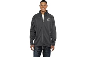 Vantage Apparel Men's Collegiate Full Zip Soft Shell Micro Fleece Jacket