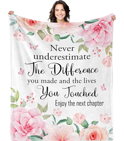 Ruvinzo Farewell Gift Blanket For Coworkers - 60 X 50 Inch, Soft Flannel, Goodbye Present - View #5