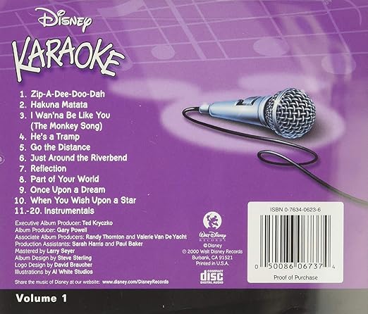 Various Artists Disney Karaoke Volume 1 Amazon Com Music