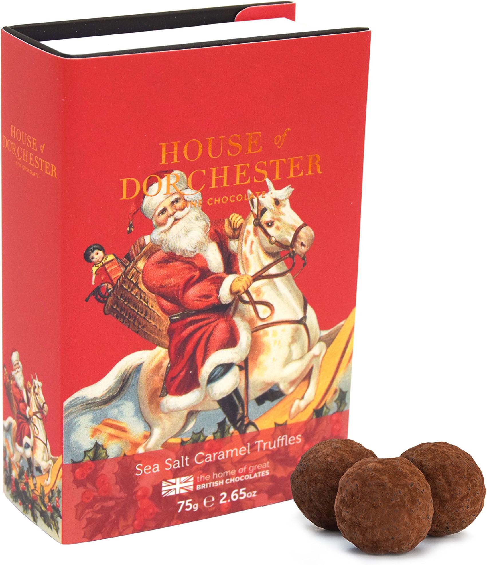 House of Dorchester Santa Salted Caramel Book Box 70g