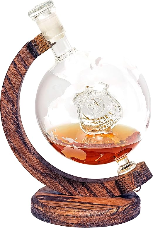 Amazon Com Police Officer S Decanter Globe Decanter W Law
