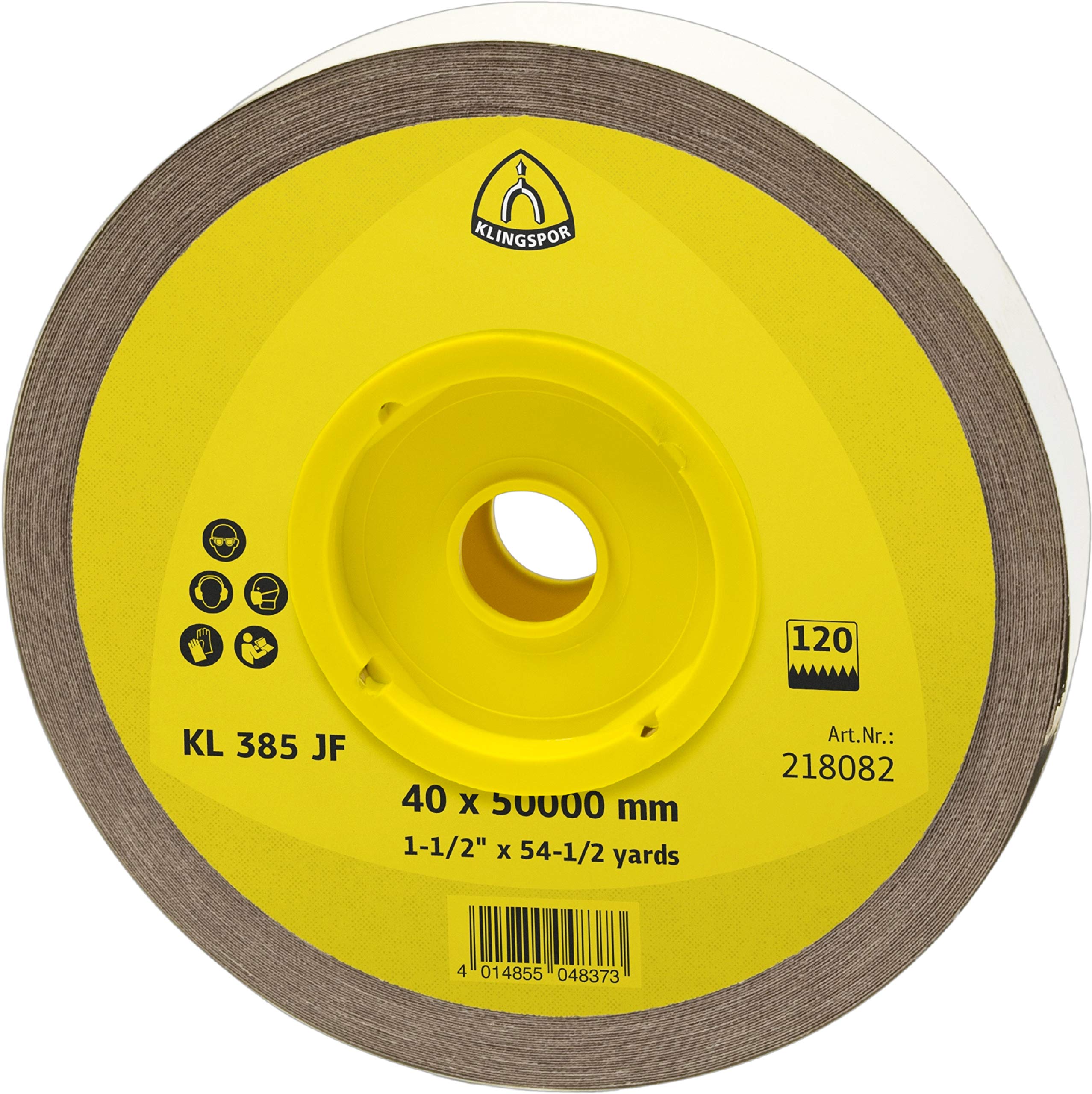 Klingspor Grinding Roller KL 385 JF Coarse Grit 80 Grain 218080 40 x 50000 QTY: 1