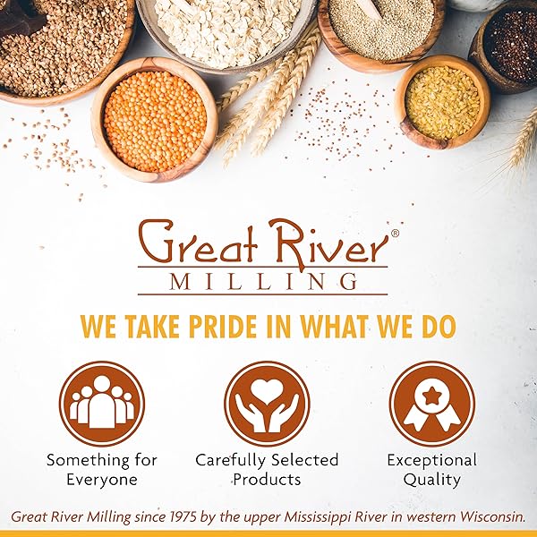 ORGANIC DARK RYE FLOUR BY GREAT RIVER MILLING, WHOLE GRAIN RYE FLOUR FOR BREAD, SOURDOUGH STARTER, CERTIFIED KOSHER, NON GMO, 20 OZ. (PACK OF 1)