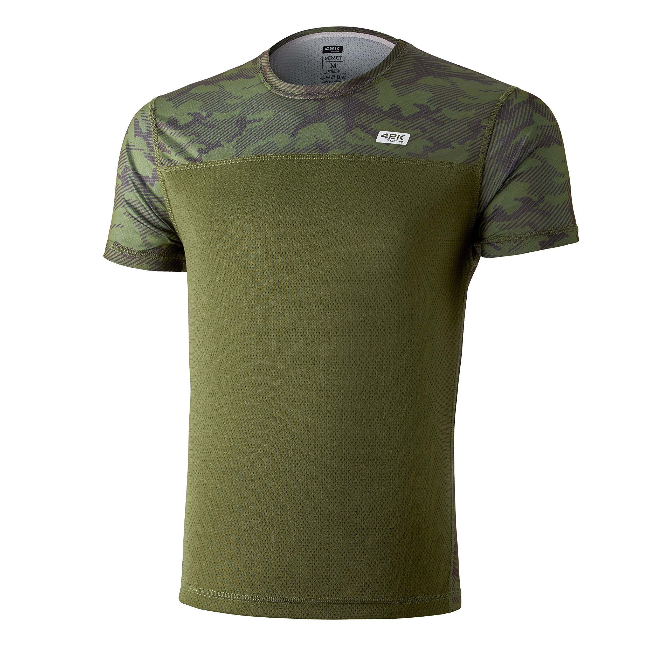 42K RUNNING Technical T-Shirt 42k Mimet Man Short Sleeve Shirt Man Verde