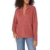NIC+Zoe Womens Drape Collar Shaker Sweater