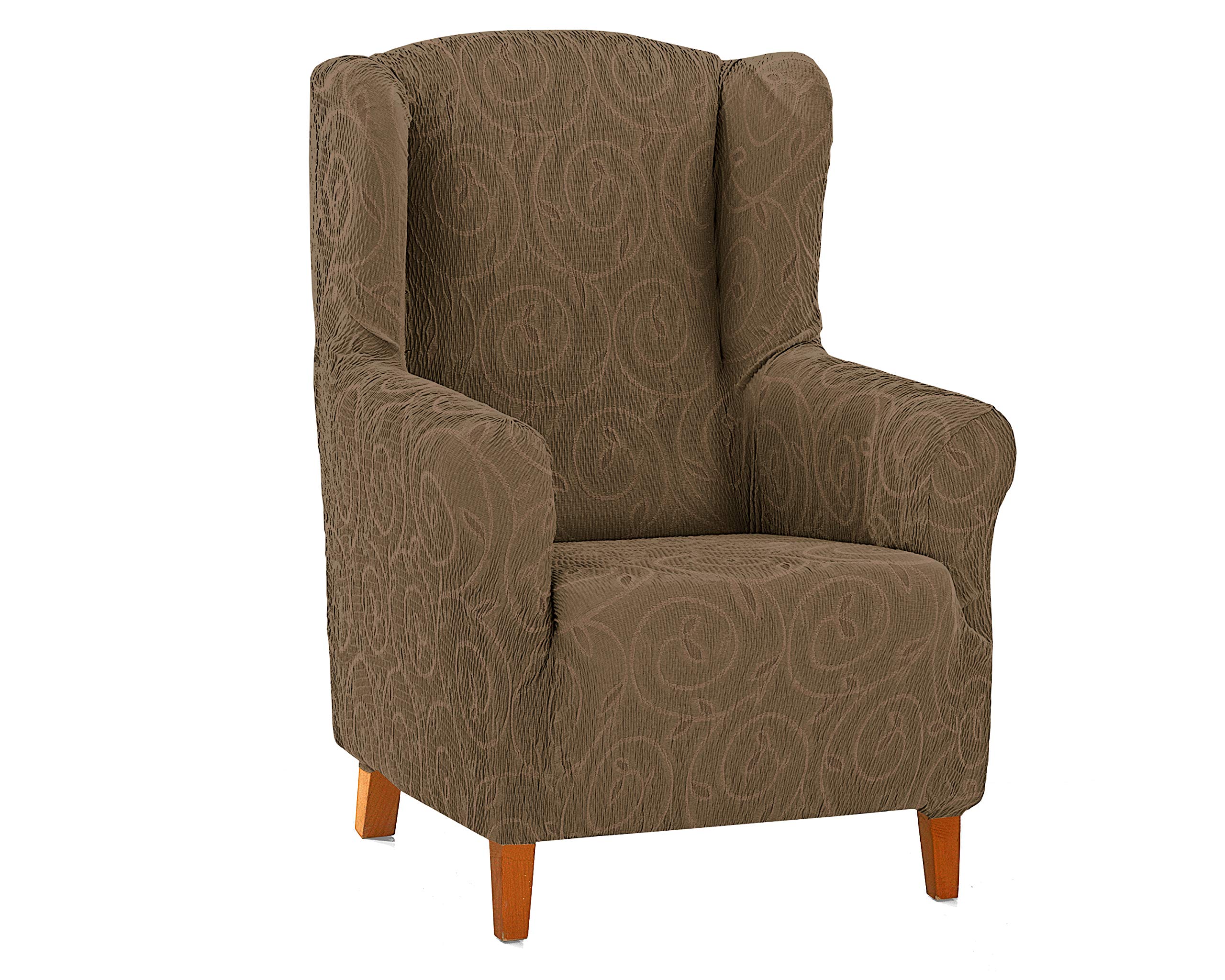 Martina Home Relax Armchair Cover Brown Ear Stand