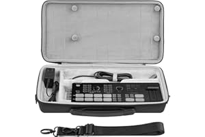 GEEKRIA Audio Interface Carrying Case, Compatible with Osee GoStream Deck/GoStream Deck Pro/GoStream Duet, EVA Hard Shell Portable Travel Bag (Dark Gray)